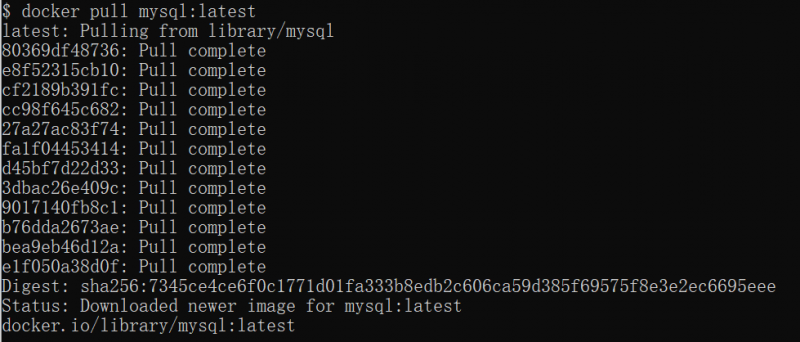 Docker：安装MySQL：拉取指定版本镜像.png